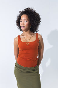 Softwear double lined tank top (orange red)