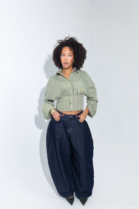 Softwear Cinched Stripe shirt