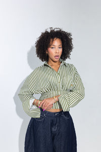 Softwear Cinched Stripe shirt