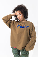 Softwear “SOFT” logo l/s T (brown)