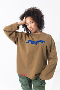 Softwear “SOFT” logo l/s T (brown)