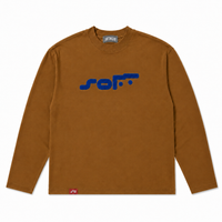 Softwear “SOFT” logo l/s T (brown)