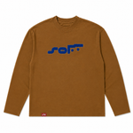 Softwear “SOFT” logo l/s T (brown)